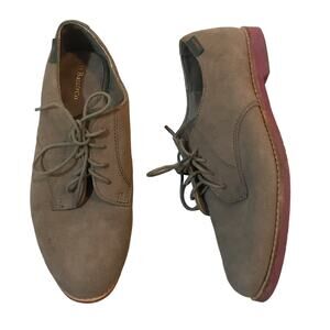 G.H. BASS Light Green Suede Oxford Shoes Size 9